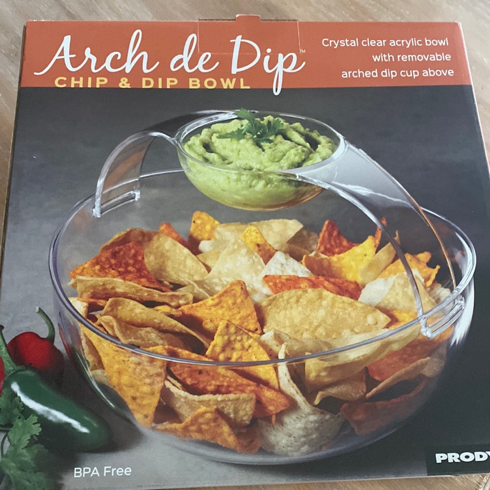 Food serving bowl w dip bowl new